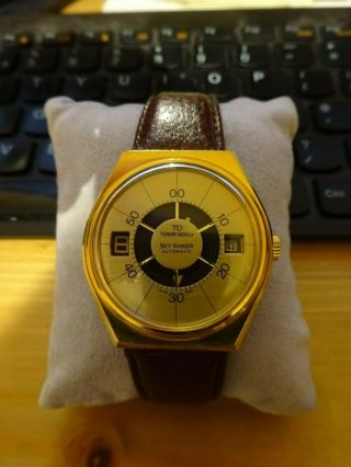 Stunning Rare Vintage Tenor Dorley Sky Raker Jump Hour Digital Automatic Watch