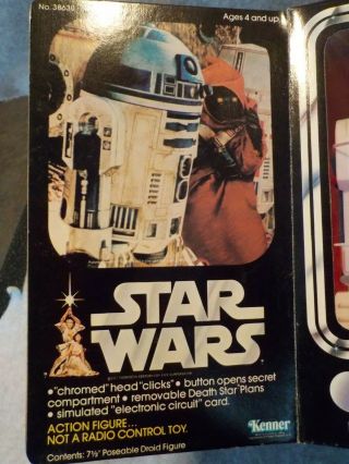Vintage Star Wars ARTOO DETOO (R2D2) 1979 Large Size Action Figure,  71/2 in 3