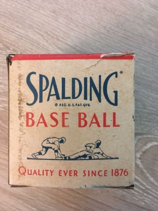 Vintage Spalding Official League Baseball - with Box 4