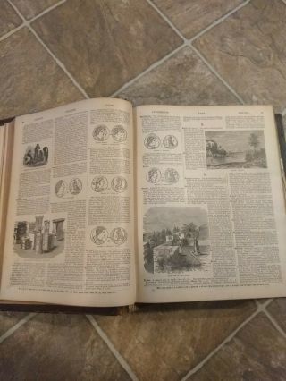 Vintage Antique Holy Bible Reference Book Old & Testament Leather Bound Rare 4