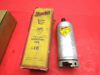 Vintage Six Volt Ignition Coil Shurhit L10 Lock Type 6 Vt