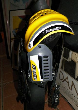 LOOK Vintage FOX Roost 2 Motocross ATV Chest Protector Off Road - RARE YELLOW 2