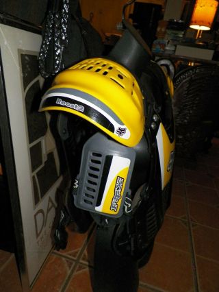 LOOK Vintage FOX Roost 2 Motocross ATV Chest Protector Off Road - RARE YELLOW 3