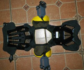 LOOK Vintage FOX Roost 2 Motocross ATV Chest Protector Off Road - RARE YELLOW 5