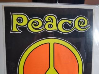 Vintage 1960 ' s Poster - Peace Please 1969 HIP PRODUCTIONS 23 