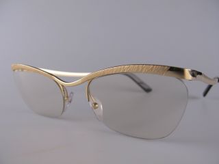 Vintage 50s Essel Nylor 96 Gold Filled Eyeglasses Frames Made In France
