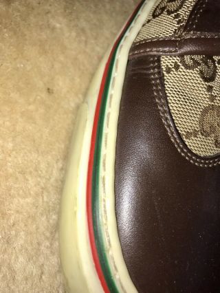 Gucci Sneakers High - top Vintage Size 41 - 42 (US 11.  1 - 11.  5) Leather 6