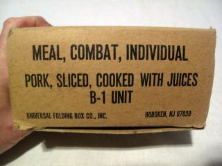 Combat Ration B - 1 With Complete Contents