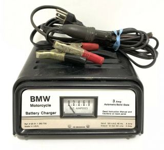 Vintage Bmw Motorcycle 3 Amp 12v Battery Charger Solid State 95611250700