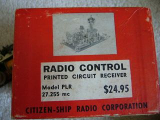 VINTAGE Citizenship 27MC 1 ch.  receiver for RC airplane of 50s,  NIB 2