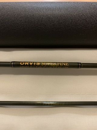 RARE Orvis Superfine Trout Bum Edition 6’6” 4wt 3 pc Fly Rod 3