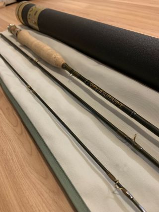 RARE Orvis Superfine Trout Bum Edition 6’6” 4wt 3 pc Fly Rod 6