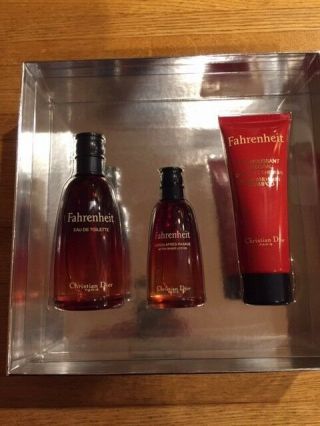 2003 Fahrenheit By Christian Dior - 100 Ml Edt,  50 Ml After Shave Vintage Edt Set