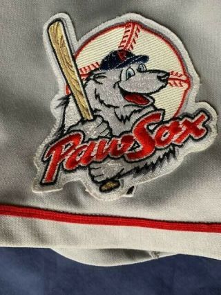 Men ' s vintage Russell Athletic game worn Pawtucket Red Sox jersey 12 size 48 4