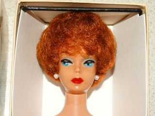 Barbie: VINTAGE Blonde 1961 BUBBLECUT BARBIE Doll w/BOX 2