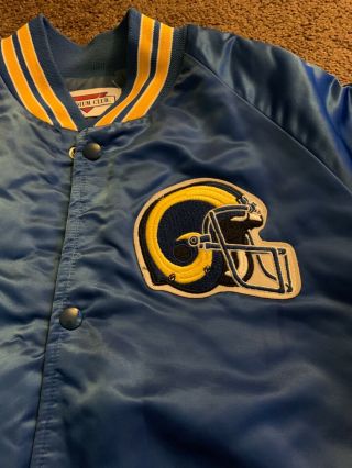 Vintage Los Angeles Rams Satin Jacket Size Large 2