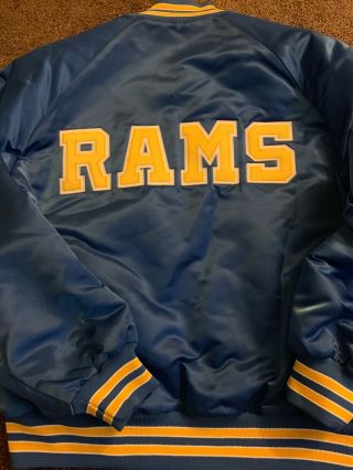 Vintage Los Angeles Rams Satin Jacket Size Large 3