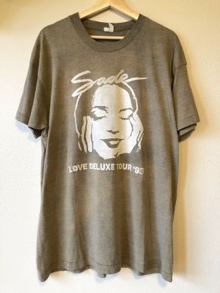 Vintage Sade Love Deluxe Tour 1993 Bootleg Rap Tee Shirt R&b 80s 90s Xl
