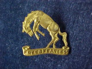 Orig Ww2 Collar Badge The 14th Canadian Light Horse " Clh "
