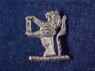 Orig Ww2 Collar Badge The Peel & Dufferin Regiment (white Metal)