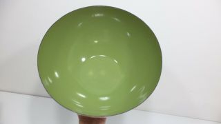 Vintage Mid Century Modern Green & White Lotus Cathrineholm 11 