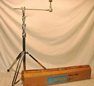 Vintage 1979 Yamaha Recording Custom Model Cs - 901 Boom Cymbal Stand W/yamaha Box
