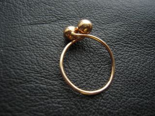 Vintage Soviet Russian 583 14k Solid Gold Ring (the Kiss) Size 6 - 7