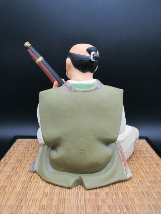 Vintage Japanese Hakata Urasaki Doll Ceramic Figurine Man Cleaning His Gun 4