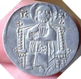 XS - SERBIA Stefan Uros II Milutin (1282 - 1321) Dinar or Grosso RARE 2