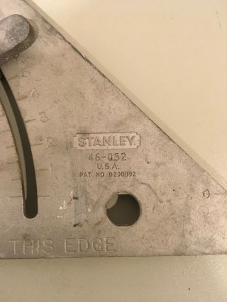 - - Stanley No.  46 - 052 Vintage - - Framing - Roofing - - Speed Square - - Rafter - Aluminum 3