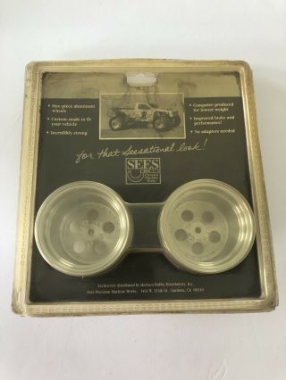 Vintage Sees Aluminum Rear Wheels - Losi Jrx - T - Packaging - Rare & Htf