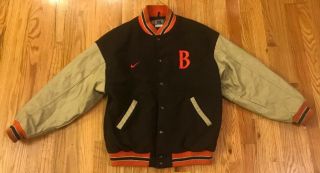 Vintage Nike Cleveland Browns Letterman Jacket Men’s Size Xl - Made In Canada