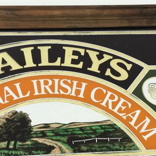 Vintage Baileys Irish Cream Beer Bar Liquor Decor Mirror Sign 1981 5