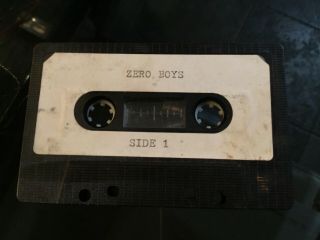Zero Boys 1980 Demo Cassette Tape Vintage Rare Indiana Punk Rock Band