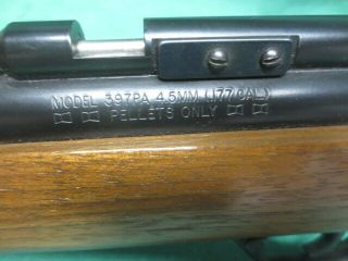 vtg Benjamin Sheridan Model 397PA.  177 Cal Pellet Gun Air Rifle 4