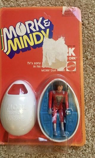 1979 Mork From Ork Eggship & Mindy Action Figure And Egg Ship Toy Vintage Htf