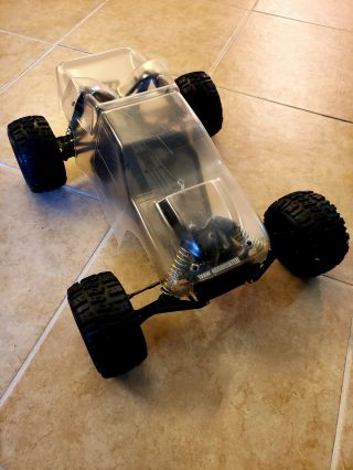 Vintage Team Associated Rc10t 2 Roller Rims And Tires Powdercoat Chassis Ex