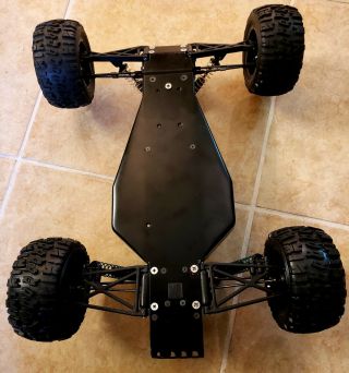 Vintage Team associated RC10T 2 Roller rims and tires powdercoat chassis ex 8