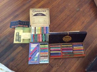 3 Vintage Boxes Soft Pastels & Colorsticks - Grumbacher - Nupastel & Alphacolor