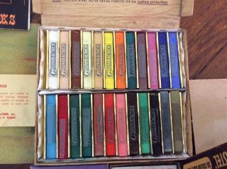 3 Vintage Boxes Soft Pastels & Colorsticks - Grumbacher - NuPastel & Alphacolor 3