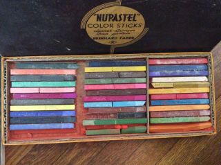 3 Vintage Boxes Soft Pastels & Colorsticks - Grumbacher - NuPastel & Alphacolor 5