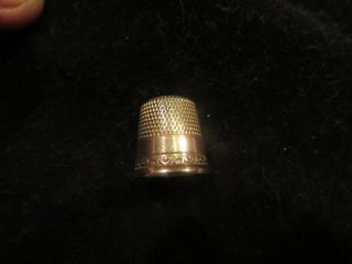 10 K Gold Vintage Thimble Not Engraved Size 8 Anchor Hallmark
