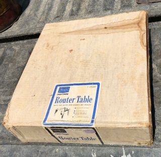 Vintage Sears Craftsman Router Table 9 25168 Made Usa Nos Tool