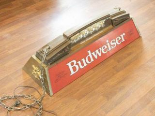 Vintage Budweiser pool light RARE 3