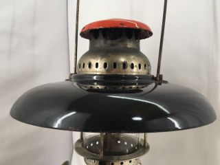 Antique Vintage Optimus 200P Kerosene Pressure Lantern Lamp Large Enamel Shade 5