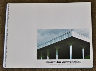 Vtg 1969 Advertising Kaiser Jeep Corporation Defense Government Brochure M151 N