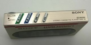 Vintage Sony Walkman WM - 10 Cassette Player w/Battery Cover not 5