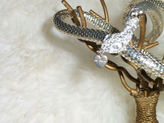 Vintage Rare Betsey Johnson Mesh Metal Snake Necklace,  Choker,  Belt 3