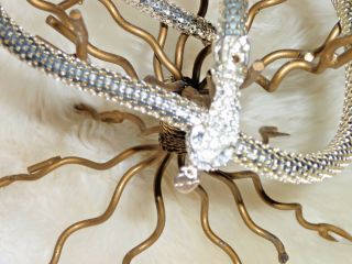 Vintage Rare Betsey Johnson Mesh Metal Snake Necklace,  Choker,  Belt 4