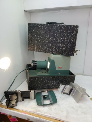 Vintage 1960’s Argus Pbb300 Automatic Slide Changer Projector Made Usa In Case